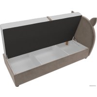 Кровать Mebelico Бриони 820х1880 (велюр, коричневый)