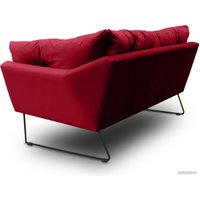 Диван Brioli Анико двухместный (V8/вишневый)