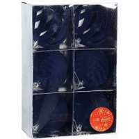 Елочная игрушка Зимнее волшебство Бархат. Грация 10870265 (6шт, синий)