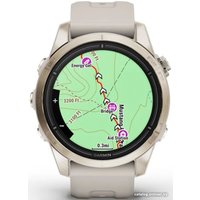 Умные часы Garmin Epix Pro Gen 2 Sapphire 42 мм (мягкое золото/песок)