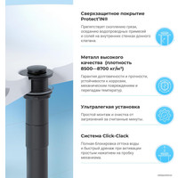 Сифон Wellsee Drainage System 182120002 (сифон, донный клапан, матовый черный)