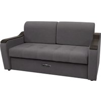 Диван Сириус Лидер-3 ППУ 185x110 (Eva 07 велюр темно-серый)