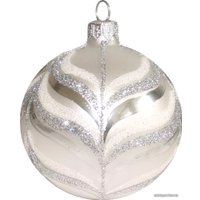 Елочная игрушка Орбитал Шар Д-376 200-074-5 (8см, белый)