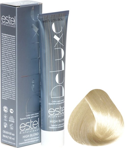 

Крем-краска для волос Estel Professional High Blond De Luxe 101 пепельный блондин ультра