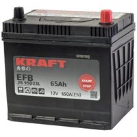 Автомобильный аккумулятор KRAFT EFB Asia JR+ (65 А·ч)