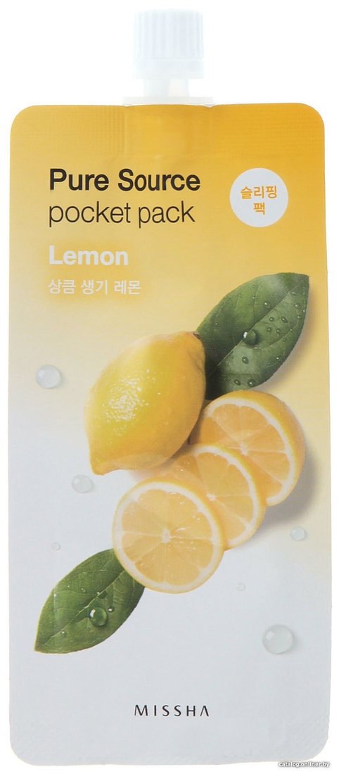 Missha Маска Pure Source Pocket Pack Lemon ночная 10 мл