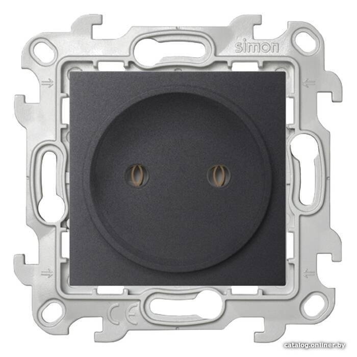 Розетка Simon 2450442-038 (графит)