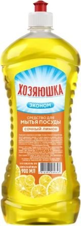 

Средство для мытья посуды Хозяюшка Сочный лимон эконом 900 мл