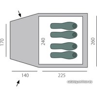 Кемпинговая палатка BTrace Dome 4
