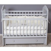 Классическая детская кроватка Incanto Pali с ящиком универсальный маятник (серый)