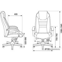 Офисное кресло Бюрократ T-9923WALNUT (черный)