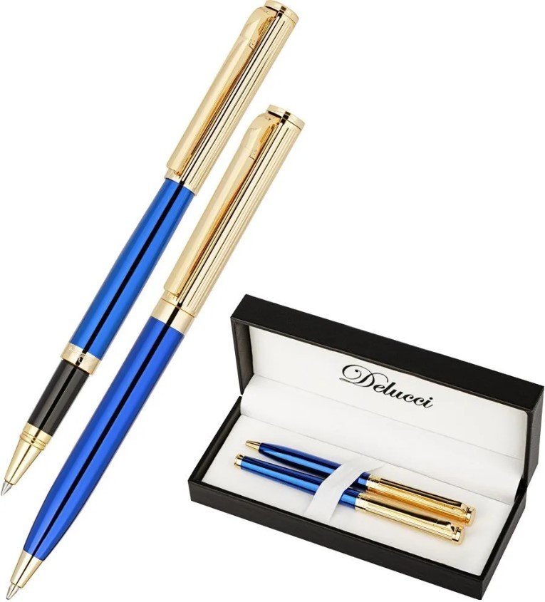 

Набор шариковых ручек Delucci Azzurro CPn_11832 (синий)