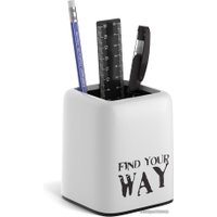 Настольный набор Erich Krause Forte. Your Way 57982 (белый/черный)