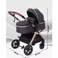 Универсальная коляска Rant Basic Roller Gold RA161 (2 в 1, grey)