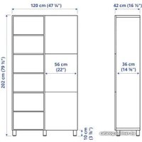 Стеллаж Ikea Бесто 594.358.16