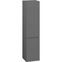  Lauter Шкаф-пенал для ванной Mia 40 с корзиной для белья (навесной, графит)