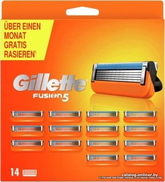 Сменные кассеты для бритья Gillette Fusion5 (14 шт)