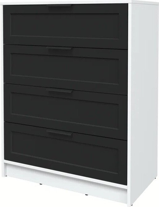 

Комод Интерлиния Концепт Тренд КТ-К80 (белый платинум/черный)