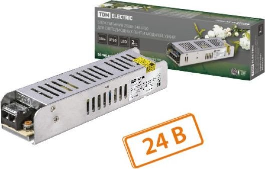 

Блок питания TDM Electric 60Вт-24В-IP20 для светодиодных лент и модулей SQ0331-0557