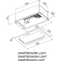 Кухонная вытяжка Meferi SMARTBOX60IX Light