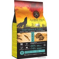 Сухой корм для собак Ambrosia Senior & Sterilized Mini Breeds Fresh Salmon & Turkey (для пожилых, стерилизованных мини-пород с лососем и индейкой) 1.5 кг