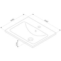 Умывальник AM.PM X-Joy M85AWCC0552WG64 (белый глянец) в Лиде