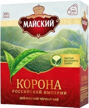 

Черный чай Майский Корона Российской Империи 100 шт