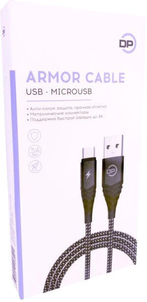

Кабель Digital Part MC-67 USB Type-A - microUSB (1.5 м, черный)