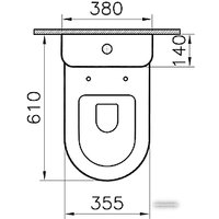 Унитаз напольный Vitra Zentrum [9012B003-7202] в Лиде