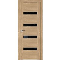 Межкомнатная дверь ProfilDoors 2.81XN R 80x200 (каштан натуральный, стекло черный триплекс)