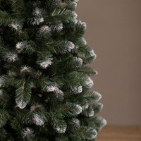 Ель Ёлушка Никольская иней 1.2 м (подставка пластик)