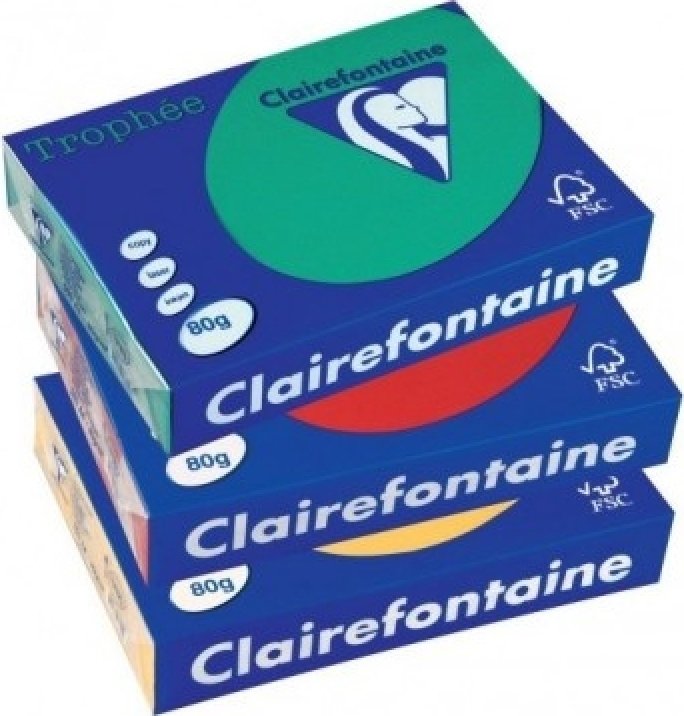 

Офисная бумага Clairefontaine Trophee интенсив A4 80г/кв.м 500 л (ярко-зеленый)