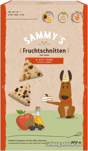 Лакомство для собак Bosch Sammy's Fruit Slices with Apples & Elderberry (с яблоками и бузиной) 800 г