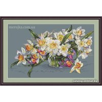 Набор для вышивания Merejka Нарциссы K-14