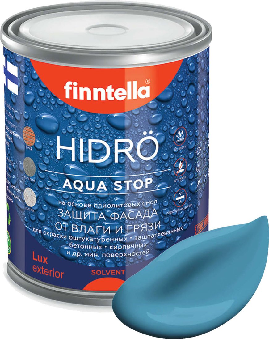

Краска Finntella Hidro Aihio F-14-1-1-FL015 0.9 л (голубой)