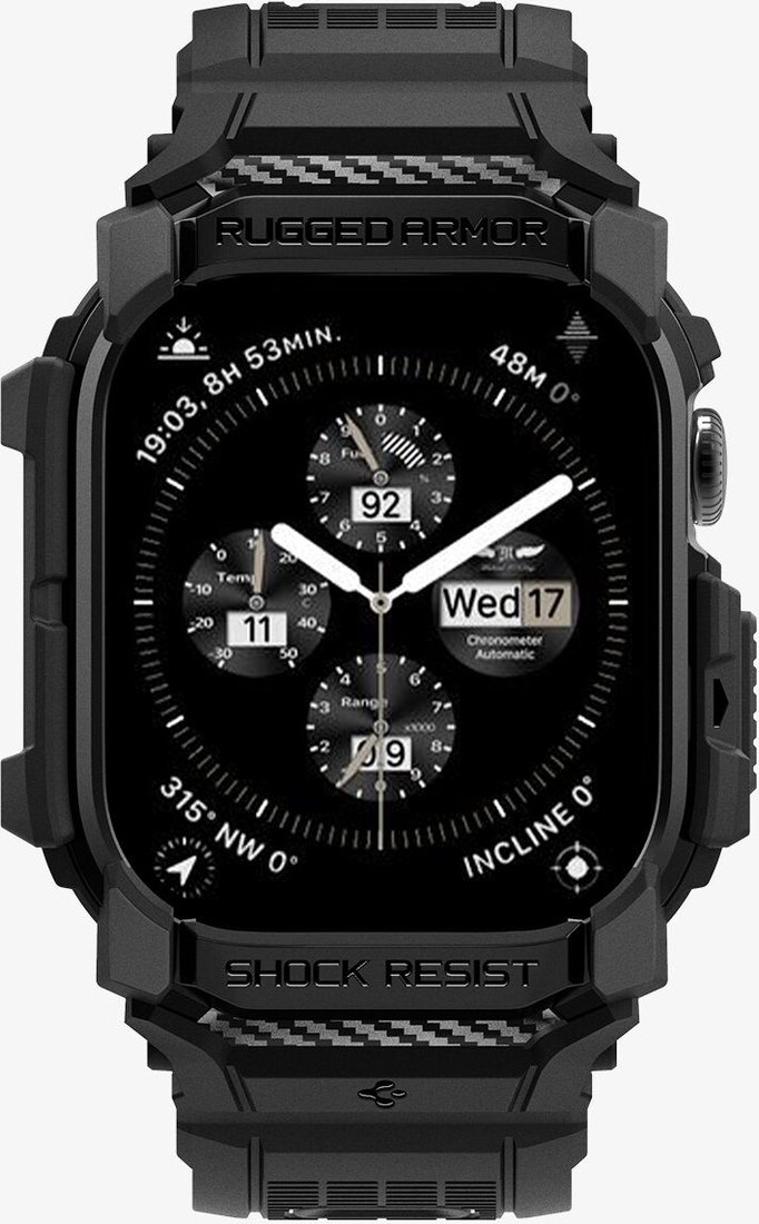 

Ремешок Spigen Rugged Armor Pro для Apple Watch 10 42 мм ACS08591 (черный)
