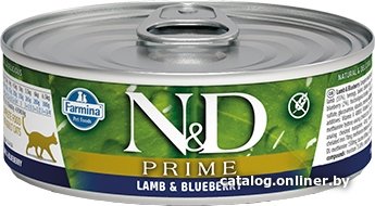 Консервированный корм для кошек Farmina Lamb & Blueberry Wet Food 0.08 кг