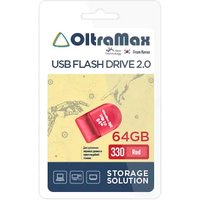 USB Flash OltraMax 330 64GB (красный)