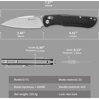 Складной нож Ganzo G771 (черный)