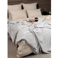 Плед Tex Republic Absolute Зигзаг двухцветный Flannel 200x220 92574 (серый)
