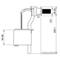 Впускной клапан Berges Wasserhaus Eko боковой 030842