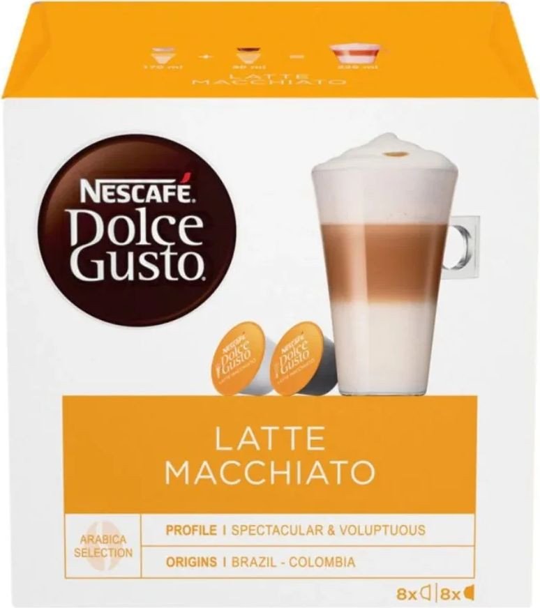 

Кофе в капсулах Nescafe Dolce Gusto Latte Macchiato капсульный 16 шт (8 порций)