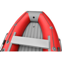Моторно-гребная лодка Roger Boat Trofey 3300 (без киля, красный/серый)