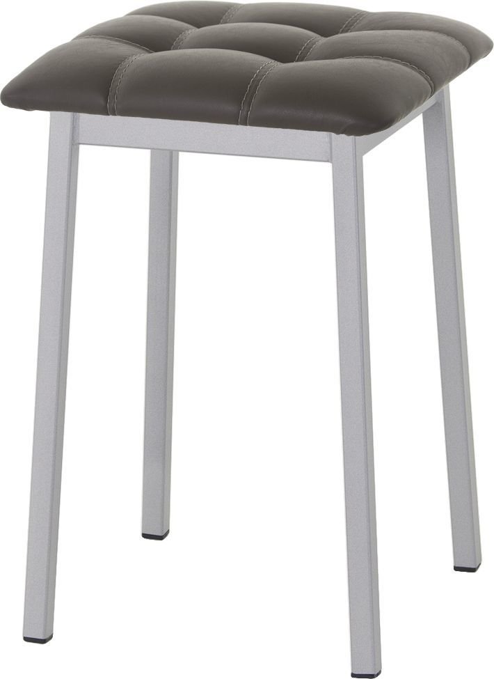 

Табурет AMC Comfort 7К5.8 (кожзам, серо-коричневый/серебристый)
