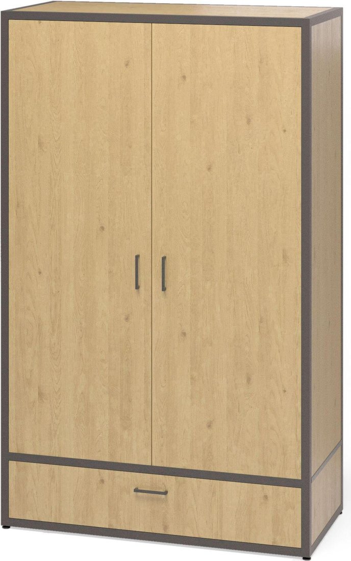 

Шкаф распашной Millwood Neo Loft ML-5/L (дуб золотой craft/металл черный)