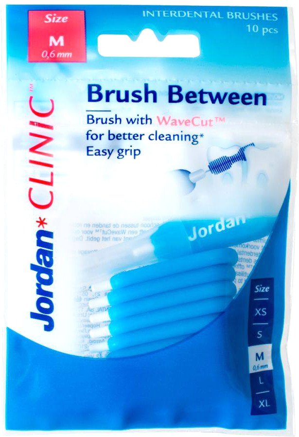 

Набор зубных ершиков Jordan Clinic Brush Between (М, 10 шт)