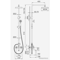 Душевая система  Panta PT739020PG2