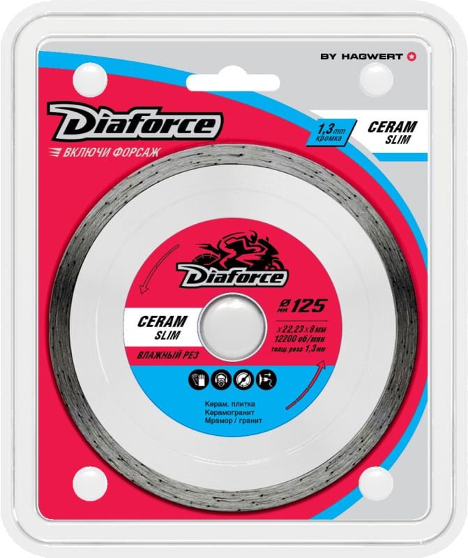 

Отрезной диск алмазный Diaforce Ceram Slim 514125S