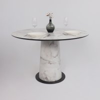 Кухонный стол Lepremo AV 1317 HPL+МДФ 1200 (виктори натуральный/черный)