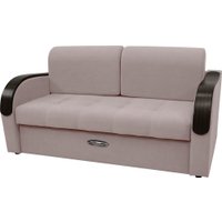 Диван Сириус Лидер-1 НПБ 185x110 (Eva 05 велюр светло-бежевый)